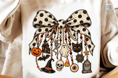 Halloween Bow Charm PNG Sublimation Desi Product Image 4