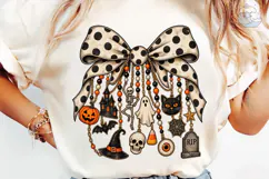 Halloween Bow Charm PNG Sublimation Desi Product Image 6