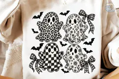 Cute Ghosts Halloween PNG Sublimation De Product Image 4
