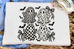 Cute Ghosts Halloween PNG Sublimation De Product Image 5