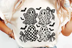 Cute Ghosts Halloween PNG Sublimation De Product Image 6