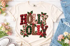 Holly Jolly Christmas PNG Sublimation De Product Image 2