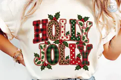 Holly Jolly Christmas PNG Sublimation De Product Image 1