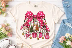 Christmas Bow Ornaments PNG Sublimation Product Image 2