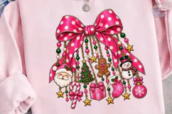 Christmas Bow Ornaments PNG Sublimation Product Image 3