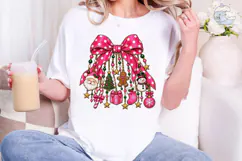 Christmas Bow Ornaments PNG Sublimation Product Image 4