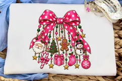 Christmas Bow Ornaments PNG Sublimation Product Image 5