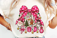 Christmas Bow Ornaments PNG Sublimation Product Image 6