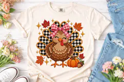 Autumn Turkey PNG Sublimation Design Product Image 2