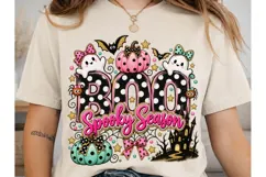 Boo Spooky Season PNG Sublimation Design Product Image 1