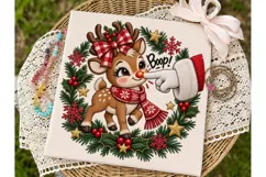 Reindeer Boop Christmas PNG Shirt Design Product Image 1