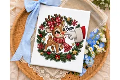Reindeer Boop Christmas PNG Shirt Design Product Image 3