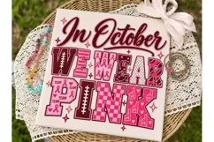 October Wear Pink PNG Sublimation Shirt Product Image 2
