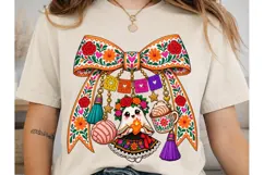 Floral Bow Girl PNG Sublimation Design Product Image 2