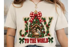 Joy to the World Nativity PNG Sublimatio Product Image 2