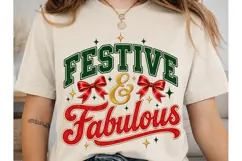 Festive & Fabulous PNG Shirt Design Product Image 2