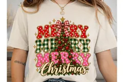 Merry Holly Berry Christmas PNG Sublimat Product Image 1