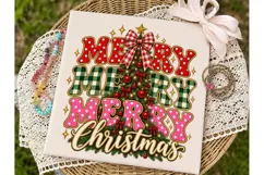 Merry Holly Berry Christmas PNG Sublimat Product Image 2