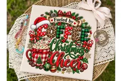 Fueled by Coffee Christmas Cheer PNG Shi Product Image 2