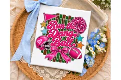 Run the Dangl Ball PNG Sublimation Desig Product Image 1