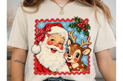 Santa & Reindeer Christmas PNG Sublimati Product Image 2