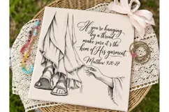 Matthew 9:20-27 Bible Verse PNG Sublimat Product Image 2