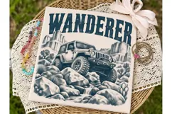 Wanderer Jeep Adventure PNG Sublimation Product Image 2