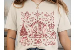 Holy Night Nativity PNG Sublimation Desi Product Image 1