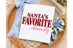 Santa's Favorite Obviously PNG Sublimati Product Image 3