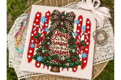 Jesus is the Reason Christmas PNG Sublim Product Image 2