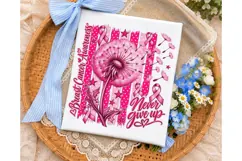 Breast Cancer Awareness Dandelion PNG Sh Product Image 3