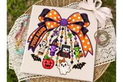 Halloween Bow Charms PNG Sublimation Des Product Image 3