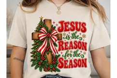 Jesus Reason Season PNG Sublimation Shir Product Image 1