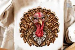 Glam Turkey PNG Sublimation Design Product Image 3