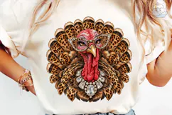 Glam Turkey PNG Sublimation Design Product Image 6