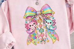 Rainbow Axolotl PNG Sublimation Design Product Image 3