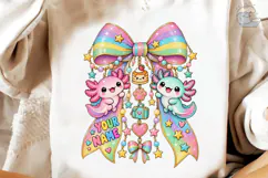 Rainbow Axolotl PNG Sublimation Design Product Image 4