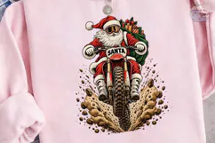 Santa Dirt Bike PNG Sublimation Design Product Image 3