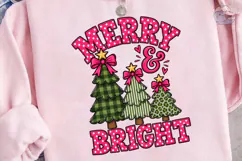 Merry & Bright Christmas PNG Sublimation Product Image 3