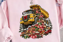Dump Truck Christmas PNG Sublimation Des Product Image 2