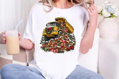 Dump Truck Christmas PNG Sublimation Des Product Image 4