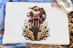 Santa Dirt Bike PNG Sublimation Design Product Image 5