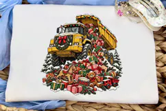 Dump Truck Christmas PNG Sublimation Des Product Image 5