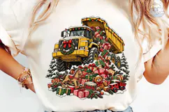 Dump Truck Christmas PNG Sublimation Des Product Image 6