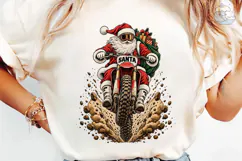 Santa Dirt Bike PNG Sublimation Design Product Image 6