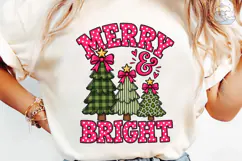 Merry & Bright Christmas PNG Sublimation Product Image 6