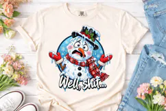 Melting Snowman PNG Shirt Design Product Image 2