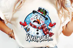 Melting Snowman PNG Shirt Design Product Image 6