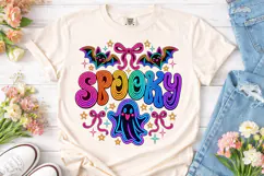 Spooky Vibes Halloween PNG Shirt Design Product Image 2