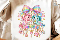 Kawaii Creatures Personalized PNG Shirt Product Image 4